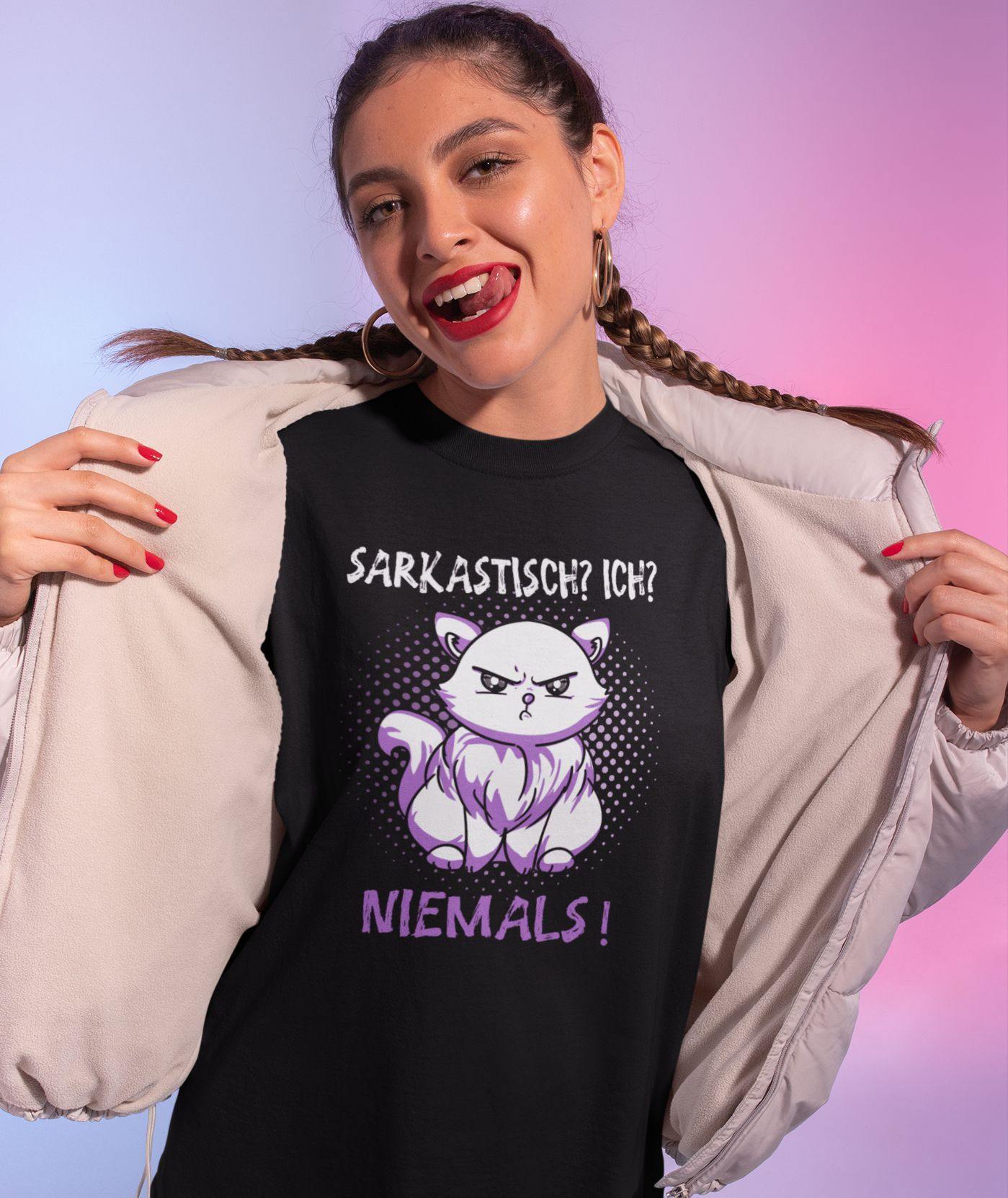 Sarkastisch? Ich? Niemals! - Shirt - Totally Wasted