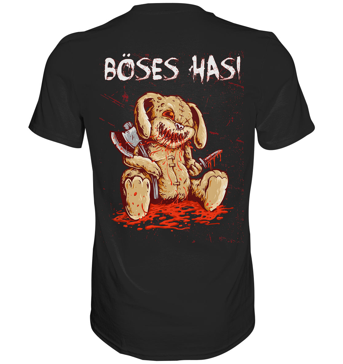 Böses Hasi - Backprint Shirt - Totally Wasted