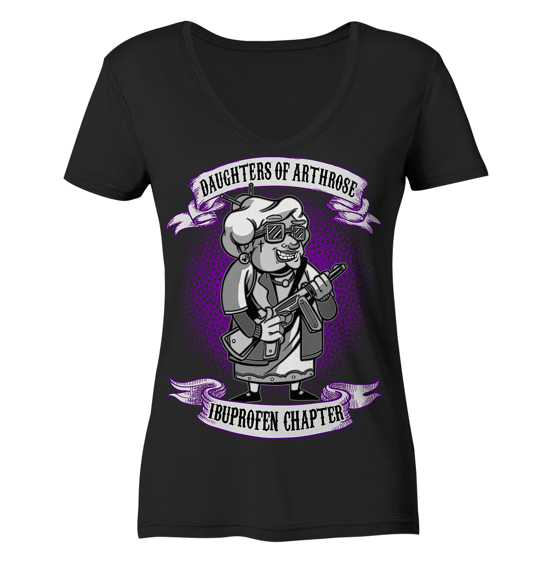 Daughters of Arthrose - Ladies V-Neck Shirt - Totally Wasted