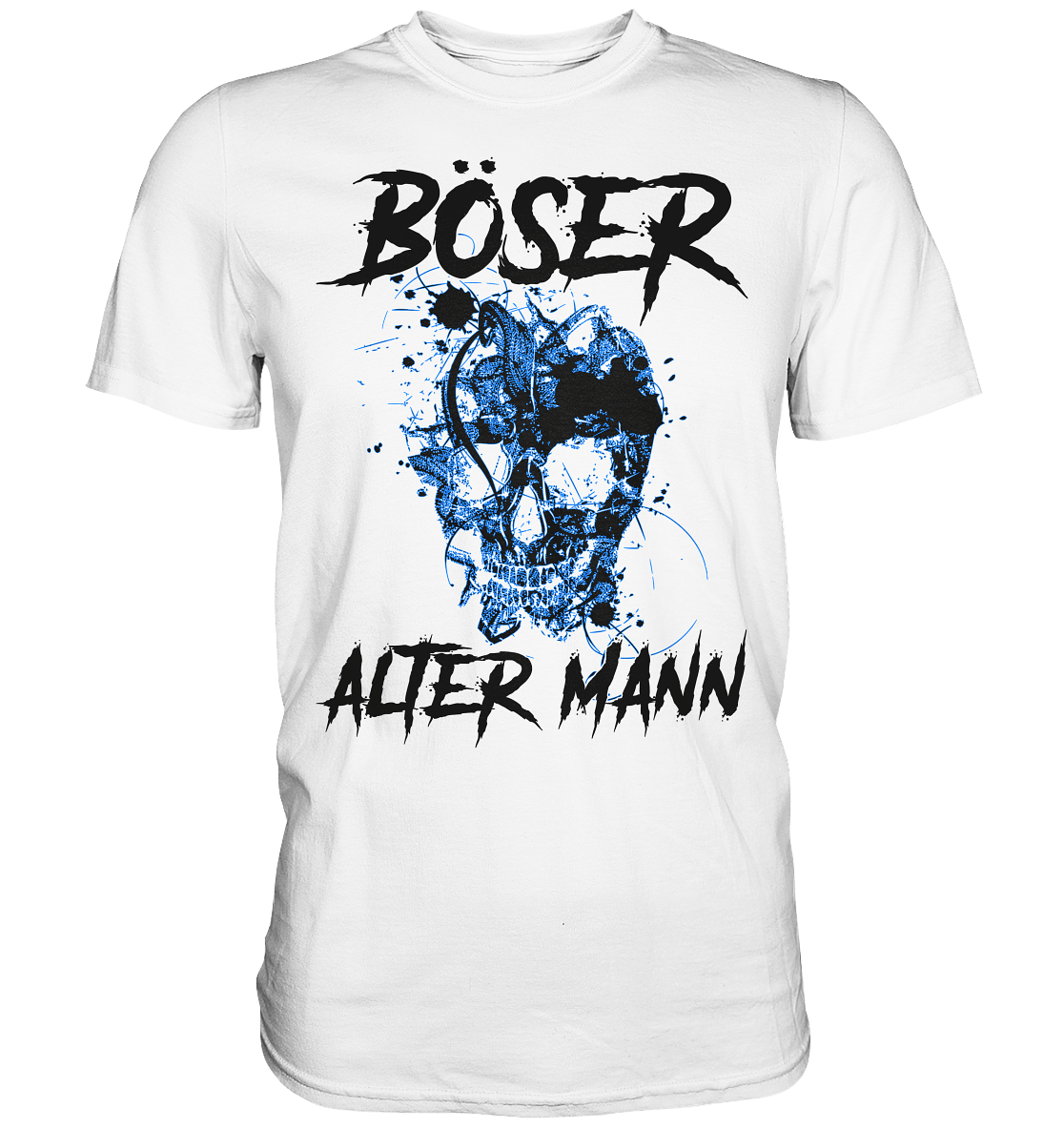 Böser alter Mann weiß - Shirt - Totally Wasted